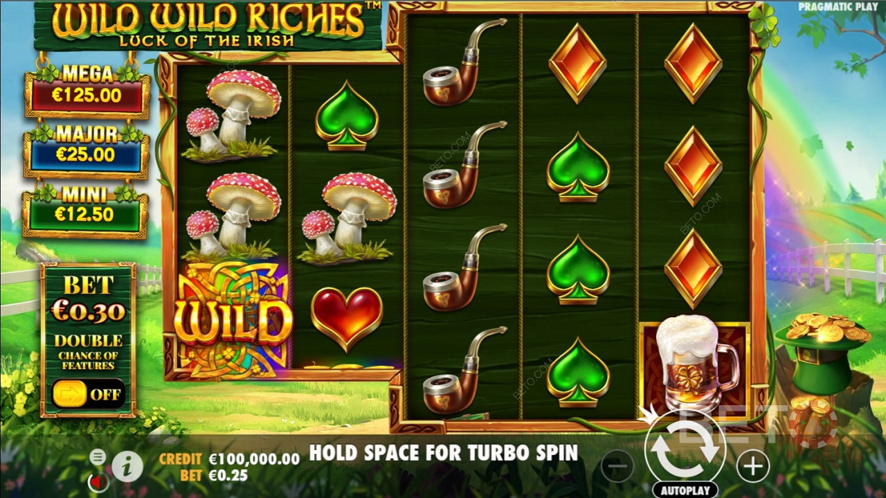 Boost your odds with the ante bet in Wild Wild Riches pokie