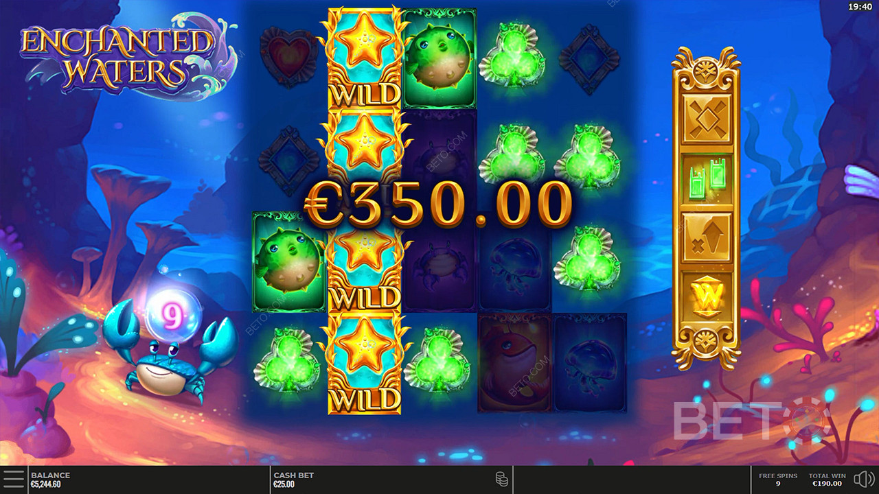 Mermaid magic swims on every spin 