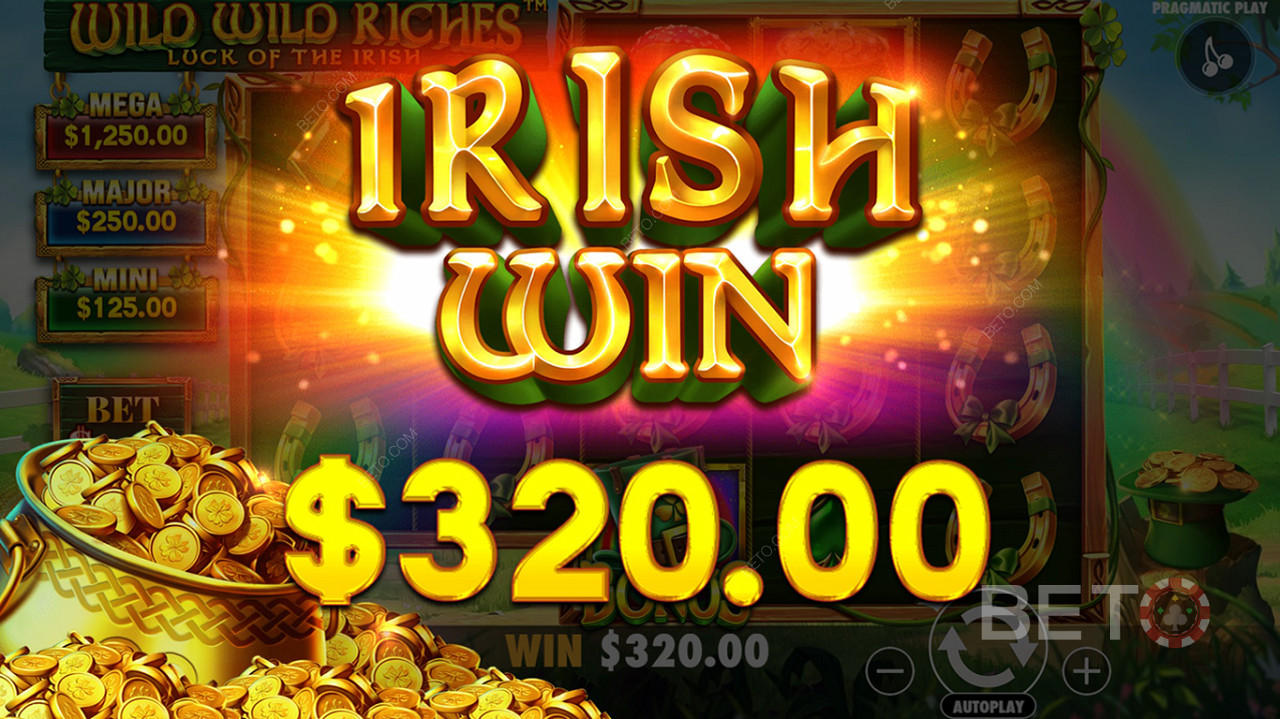 Land 3 matching symbols on the reels for a massive payout