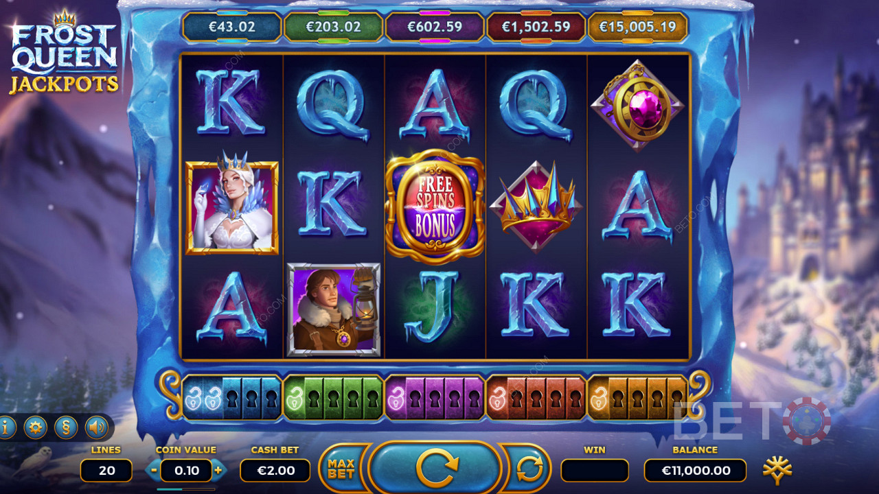 Chilly 5 reels in Frost Queen Jackpots