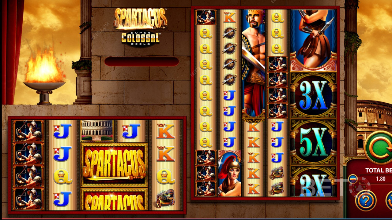 Epic Spartacus Mega Wins in Spartacus Super Colossal Reels
