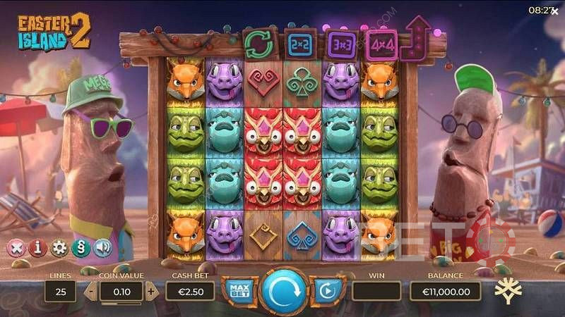 2 Sweet Moai Crooning While Eyeing Online Pokies
