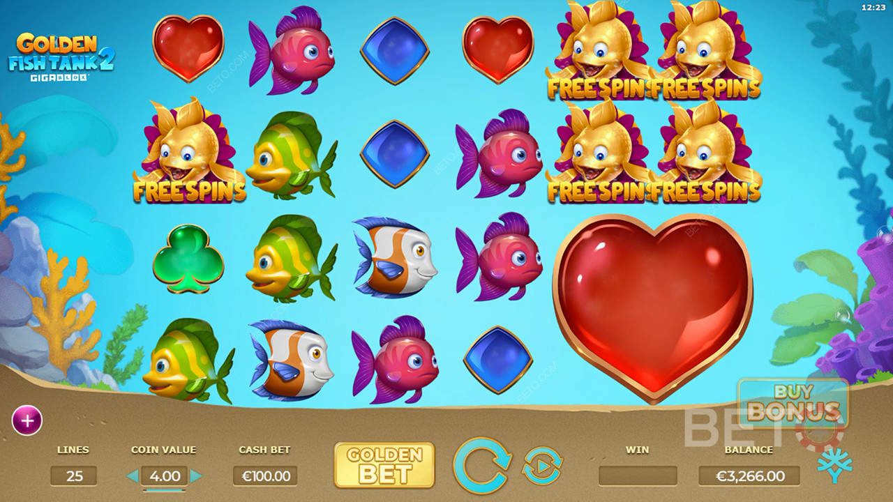 Golden Fish Tank 2 Gigablox Review by BETO Pokie