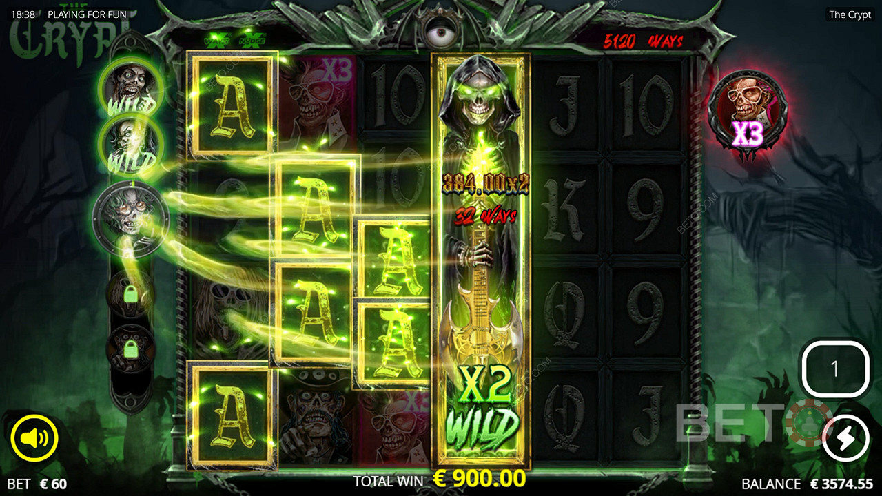 Score 27,000x Your Wager in The Crypt Pokie Game!