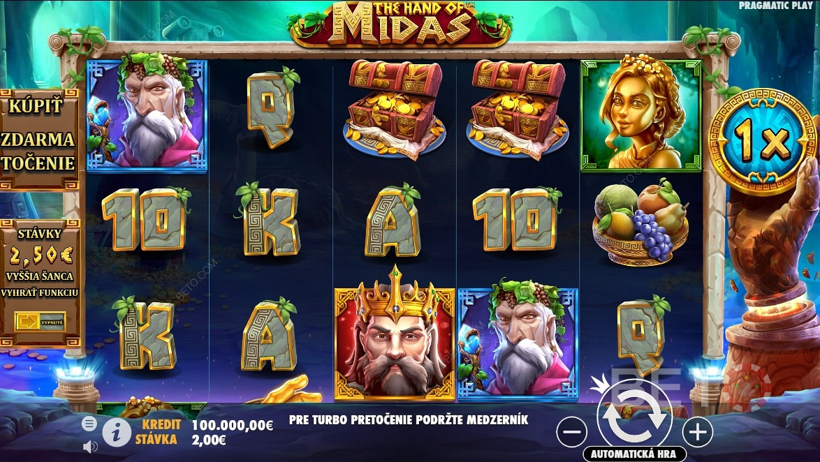 The Hand of Midas Pokie Game