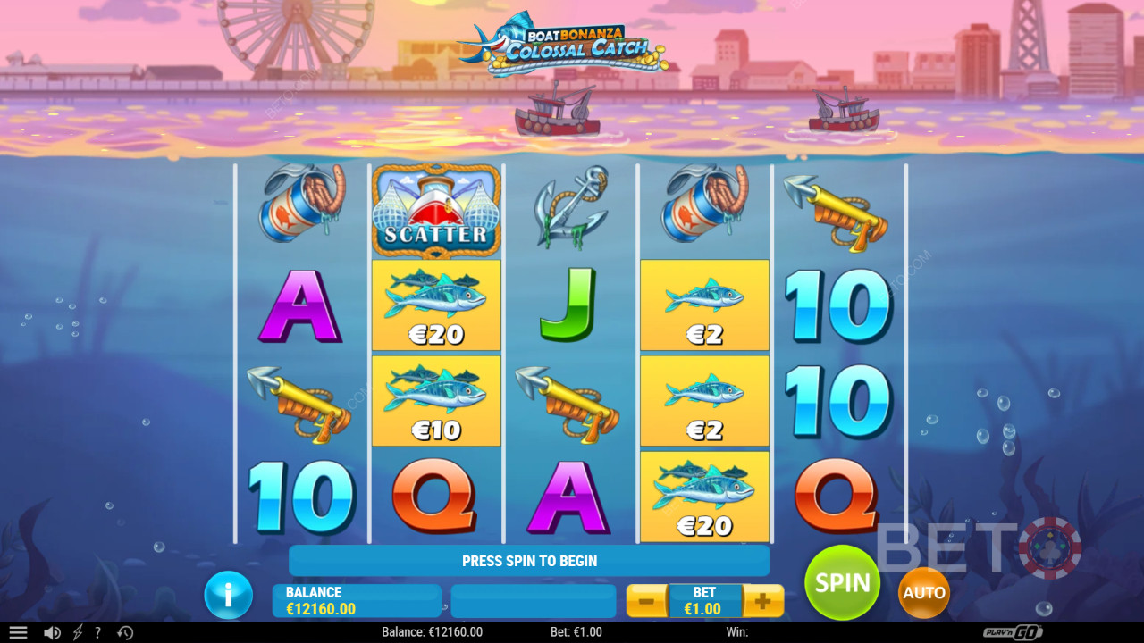 Boat Bonanza Colossal Catch Review by BETO Pokies