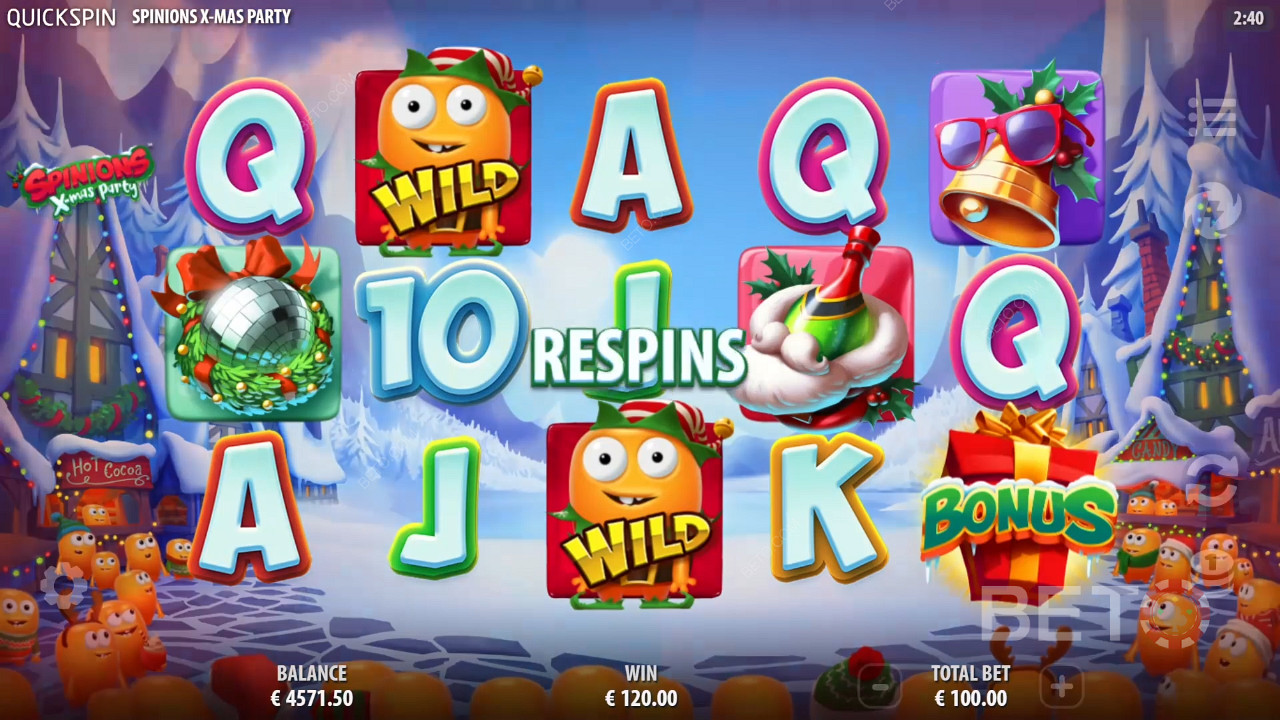 2 or more Wilds spark Respins action