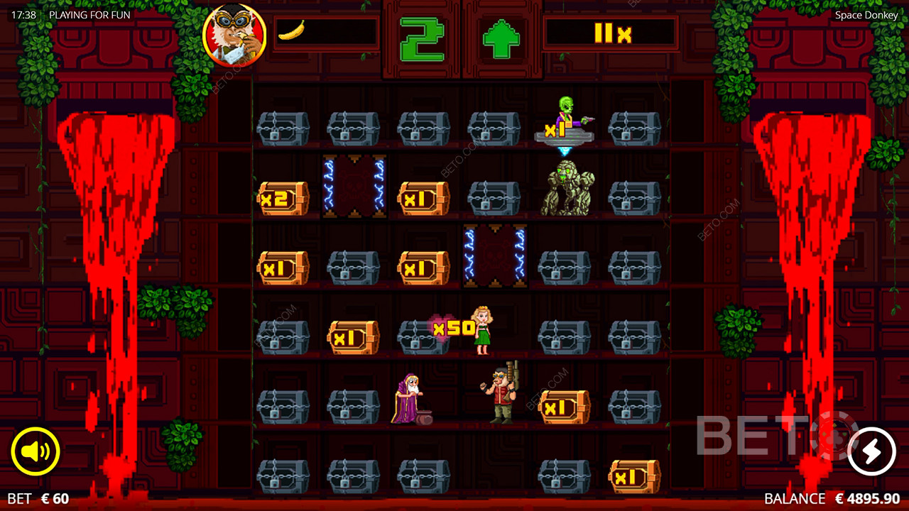 Visuals & Style: Cosmic Kiwi Pixel Quest