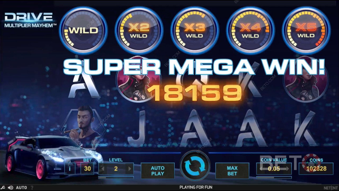 Bonus features like Multiplier Wild give you a shot at a MASSIVE PAYOUT