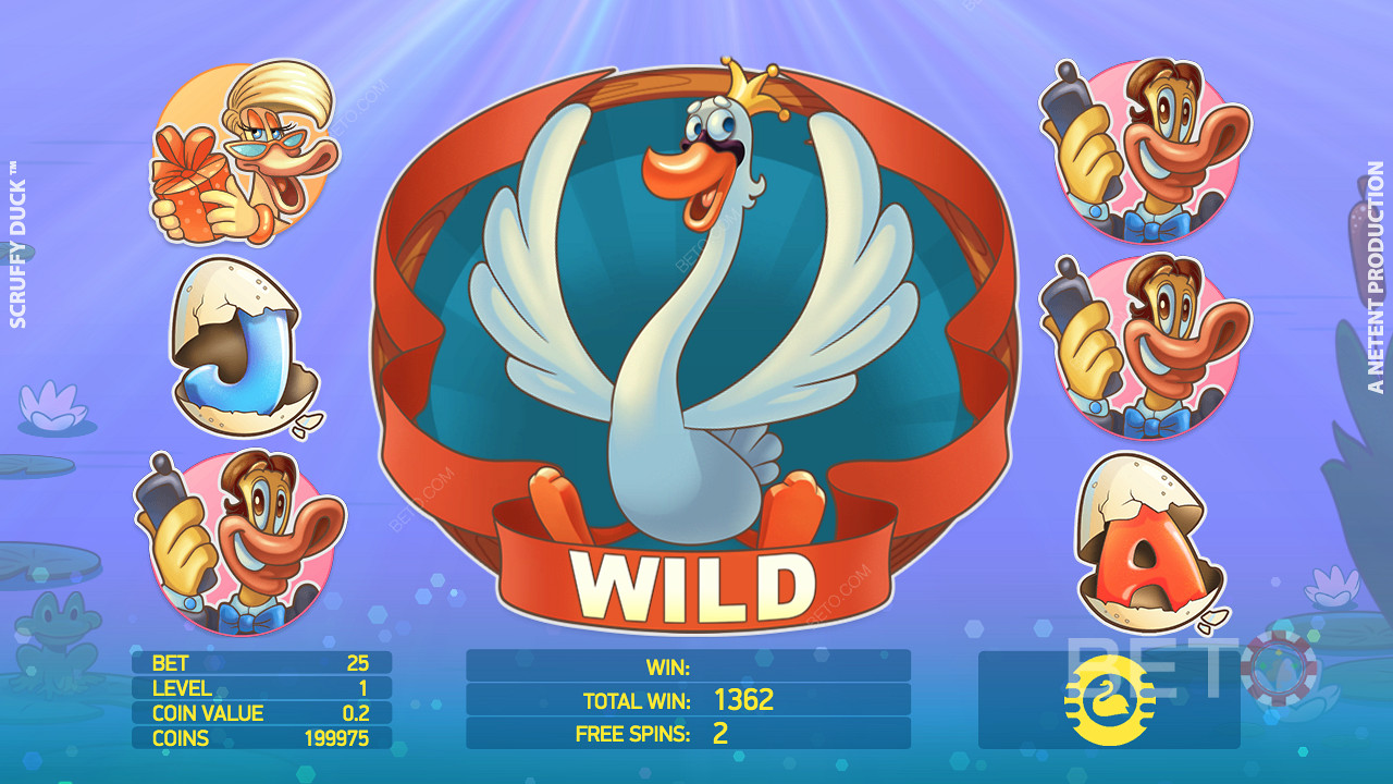 Quack up big wins with wild symbols, bro!