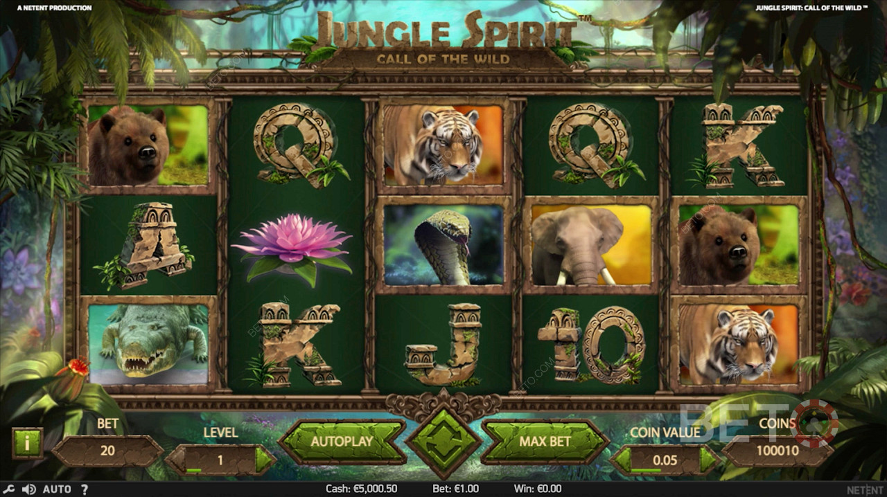 Jungle Spirit: Call of the Wild Online Pokie