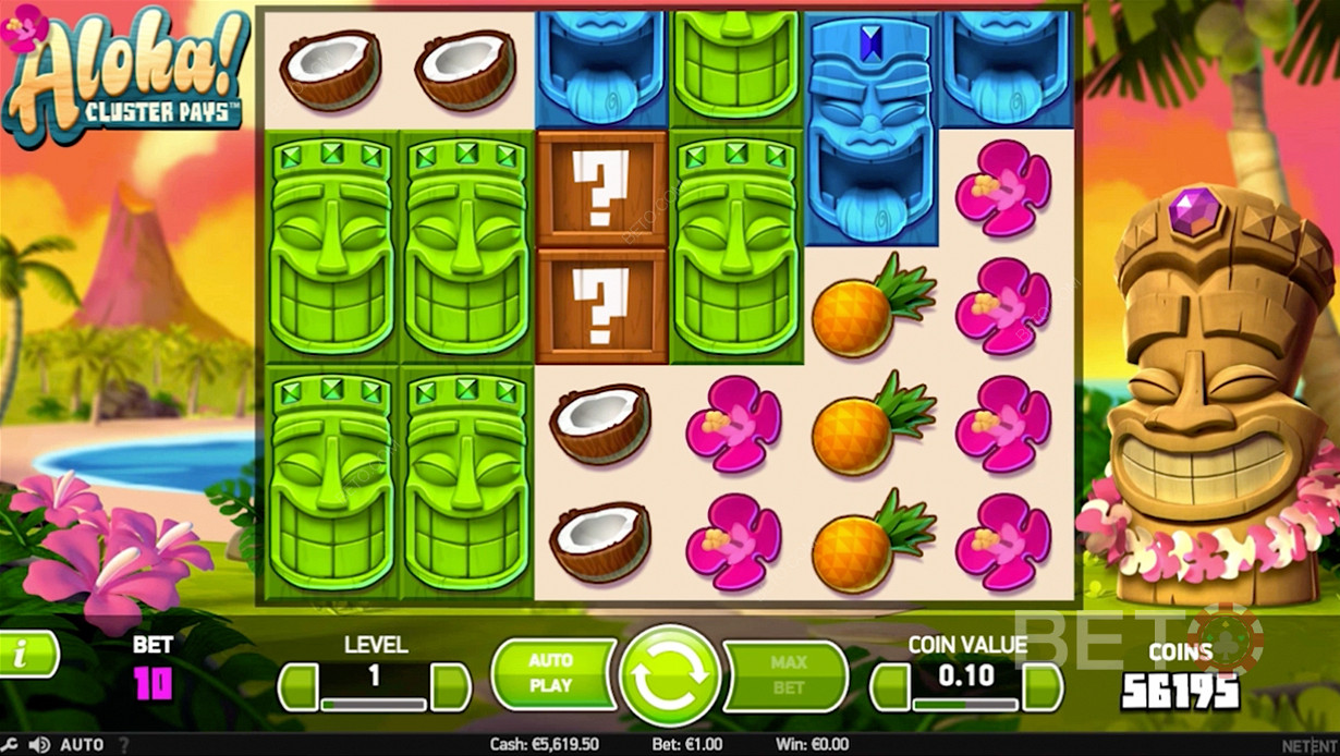 Tropical reels in Aloha! Cluster Pays
