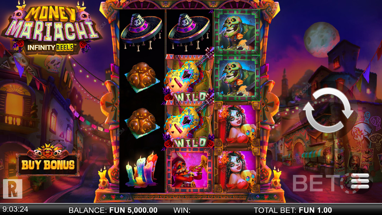 Money Mariachi Endless Reels Review by BETO Pokies
