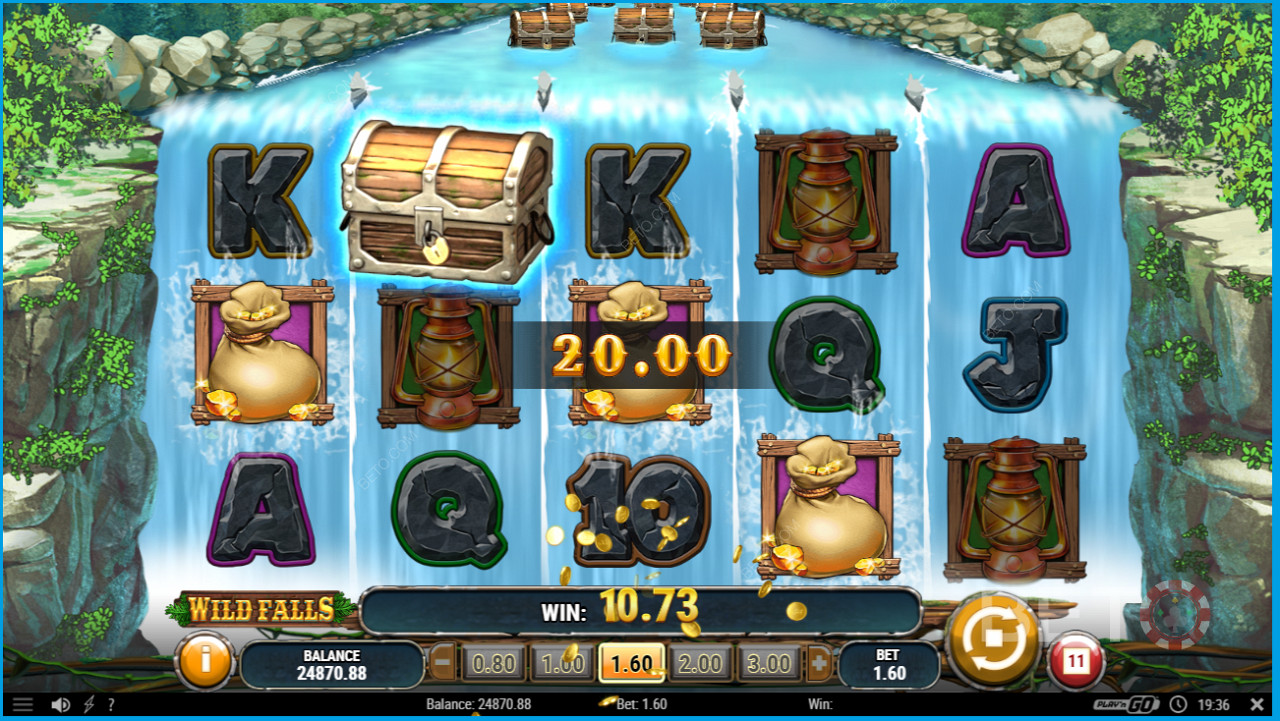 A sweet score on Wild Falls pokie machine