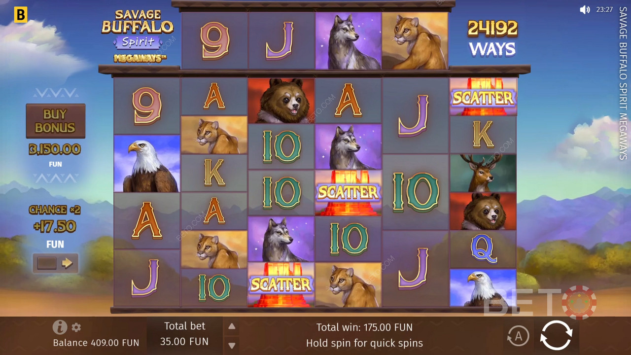 Savage Buffalo Spirit Megaways  Free Play