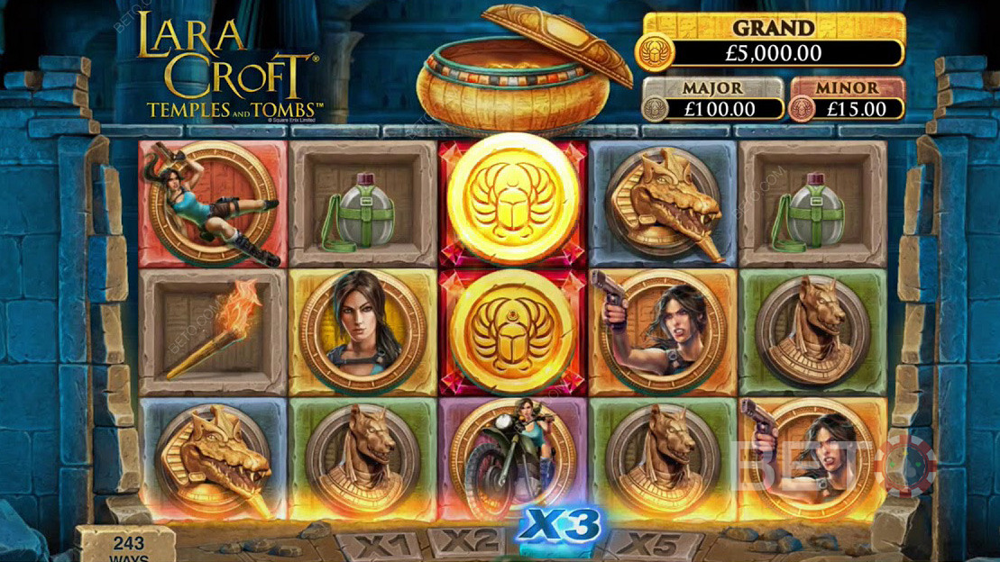 Snagging Choice Golden Coins in Lara Croft Temples and Tombs