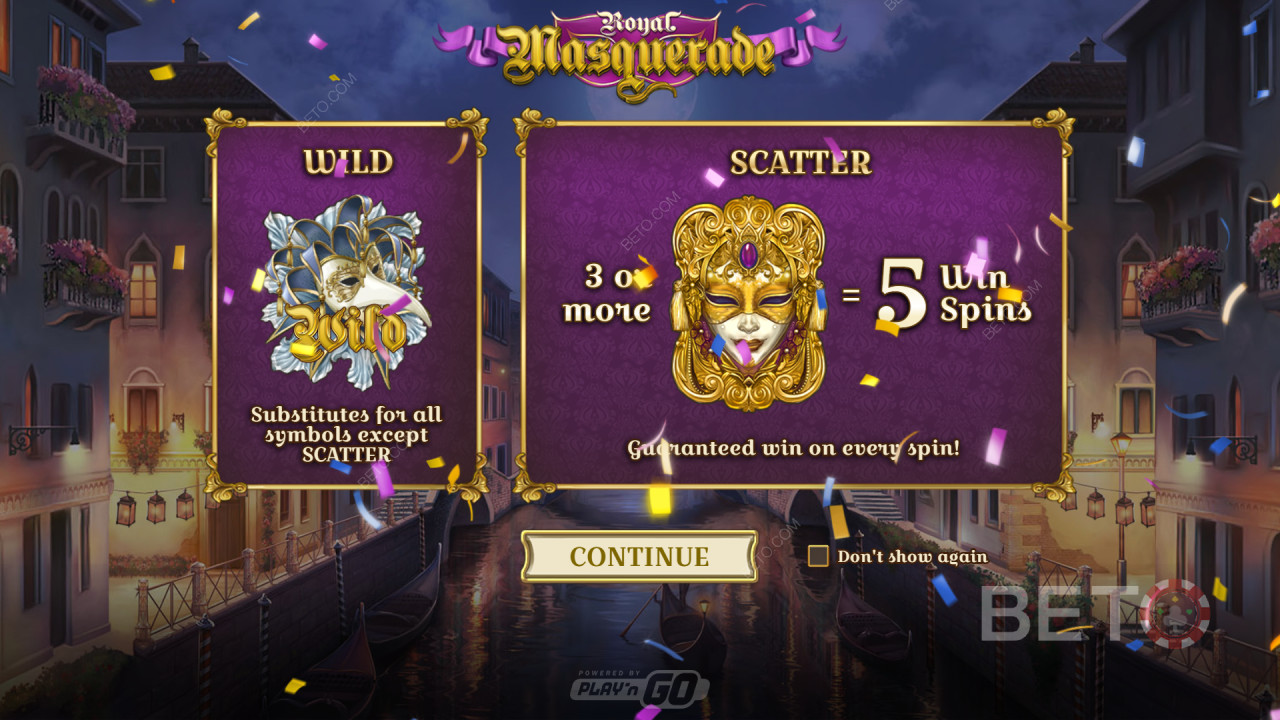 Bonus Features Explained in Royal Masquerade by Play