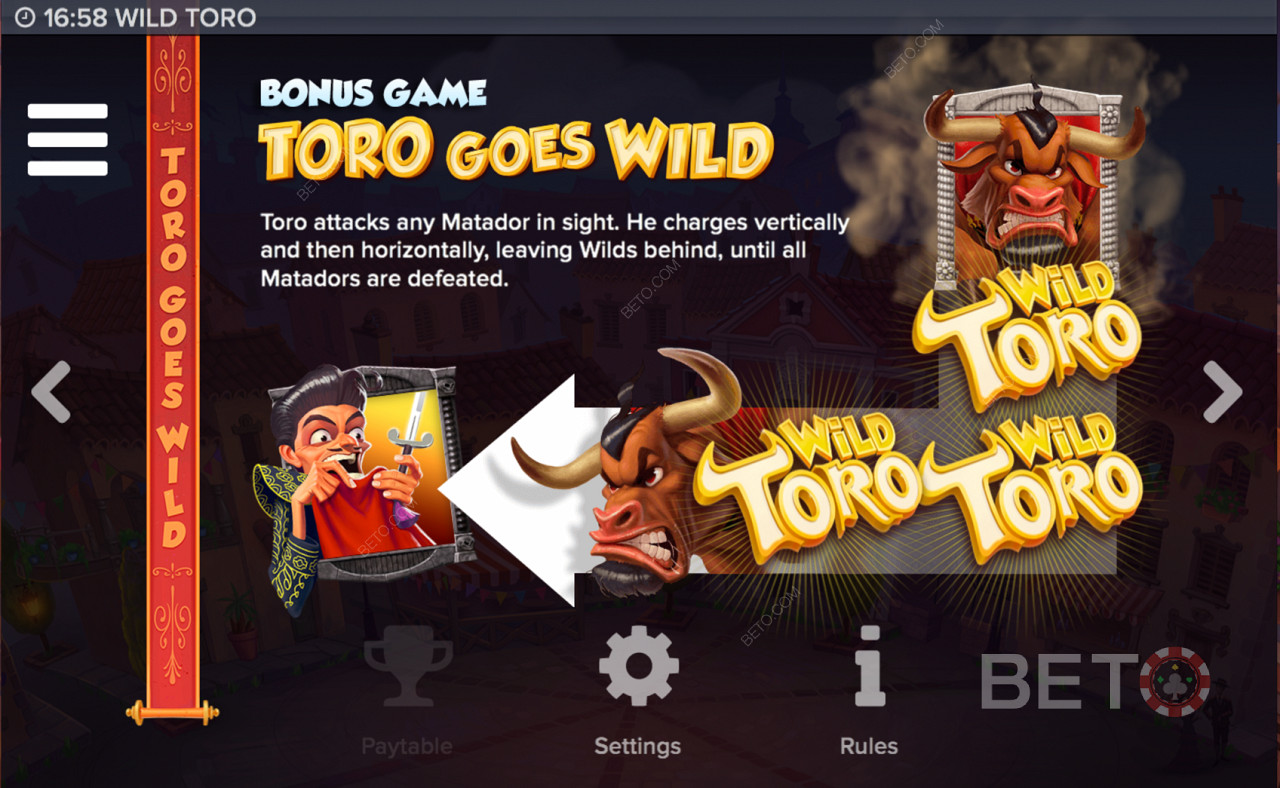 Unique Bonuses in Wild Toro Pokie