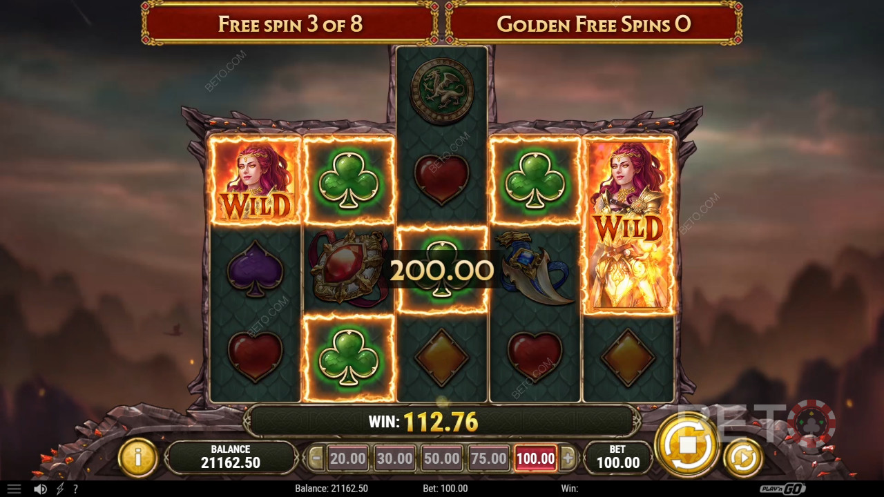 Win 5,000x Your bet in the Dragon Maiden Pokie Machine!
