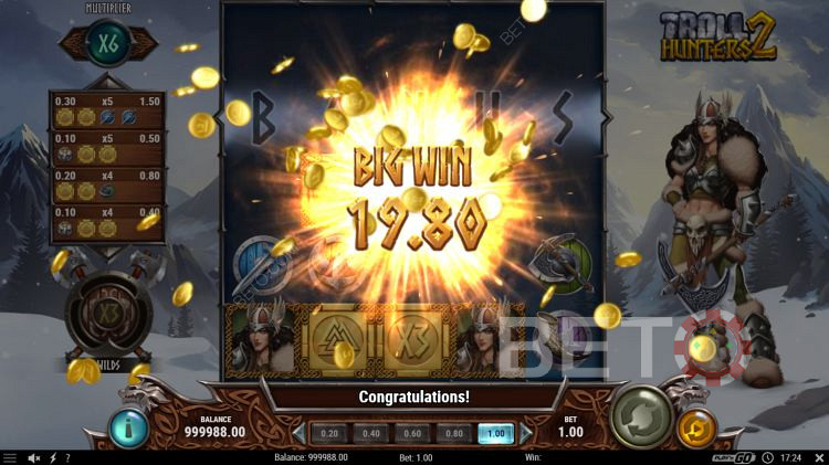 Massive Payout in Troll Hunter 2 Pokie