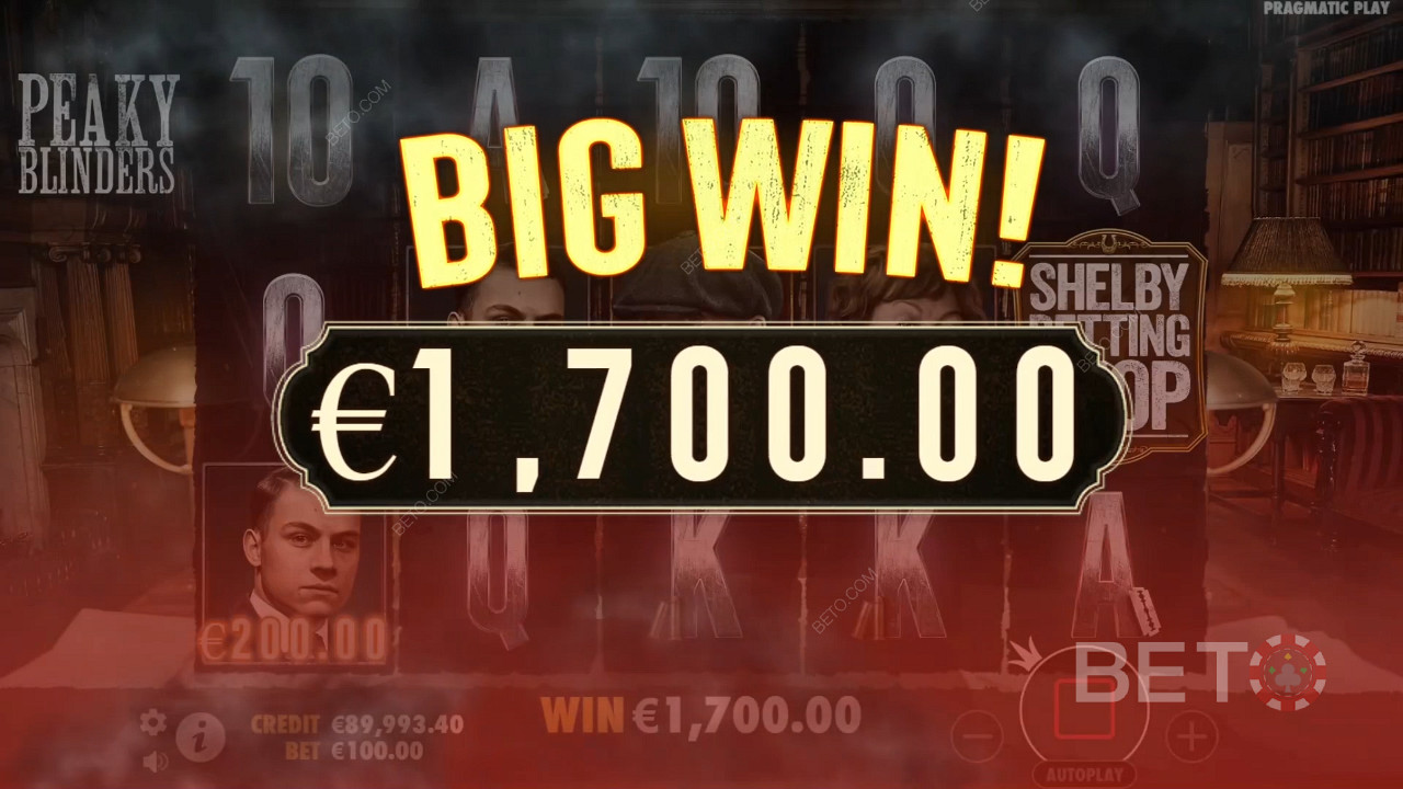 Win 2,022x Your bet in the Peaky Blinders Video Pokie!