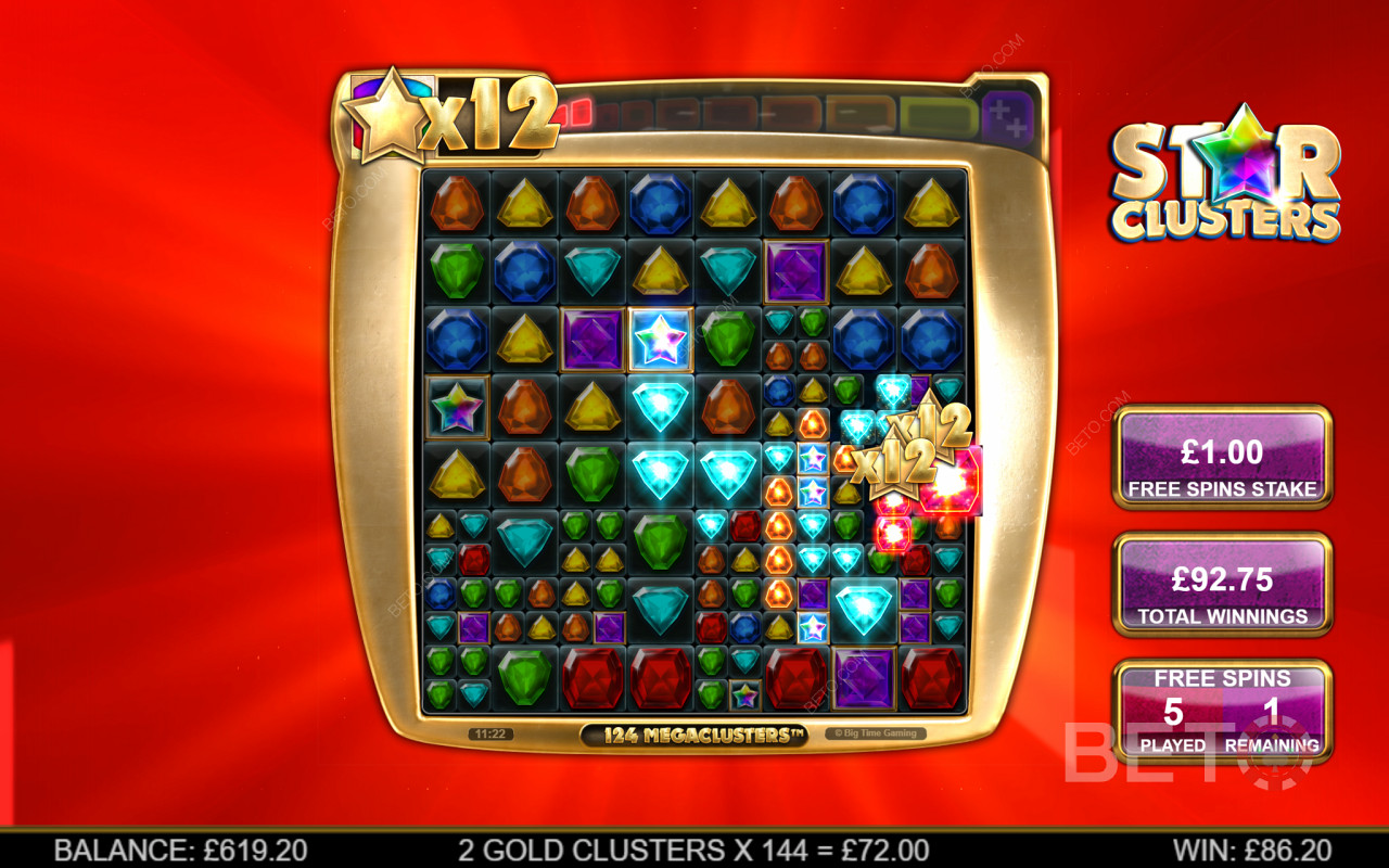 Score big with the free spins bonus feature