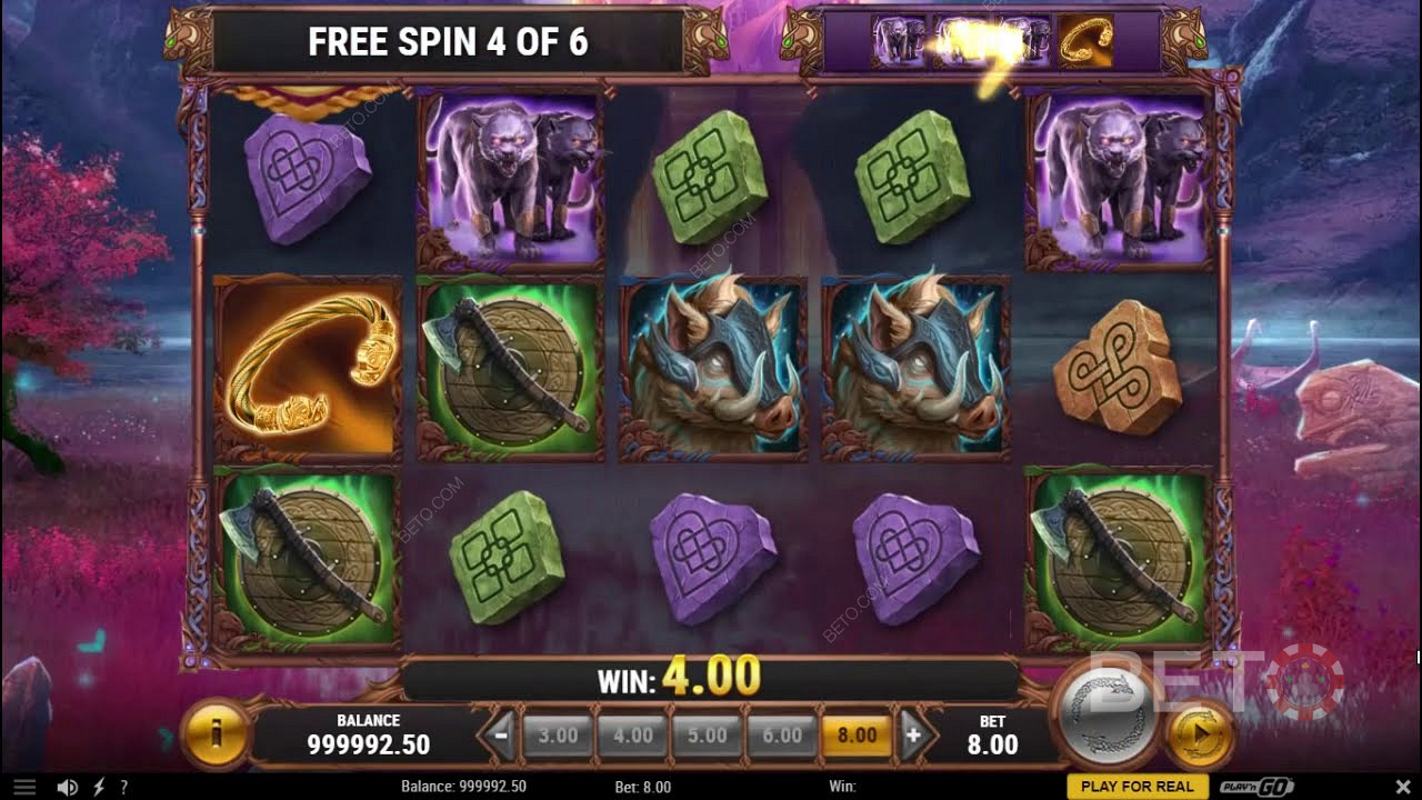 Free Spins in The Faces of Freya Online Pokie