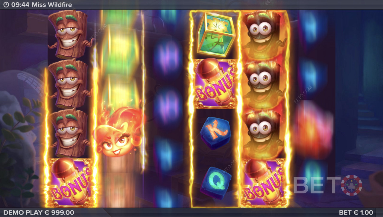 Giving Miss Wildfire pokie a spin
