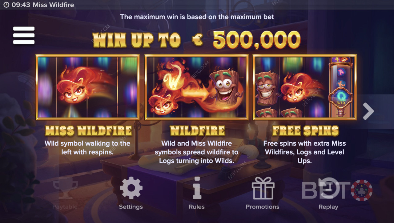 The opening screen will break down the game