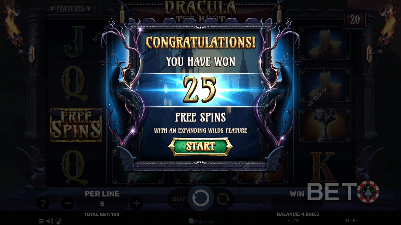 Score 3,000x Your Wager in the Dracula The Hunt Online Pokie!