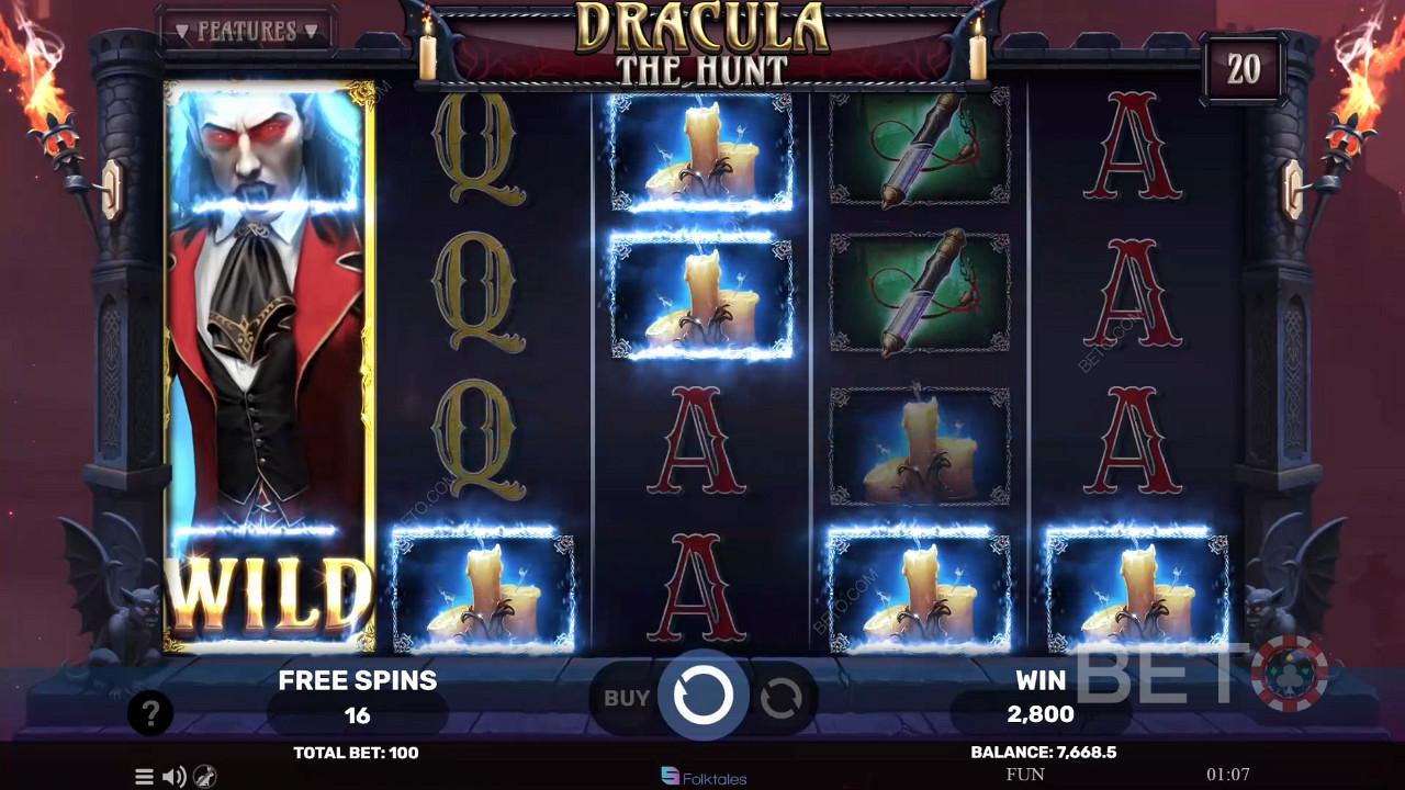Bonus Features Unpacked in Dracula The Hunt by Spinomenal