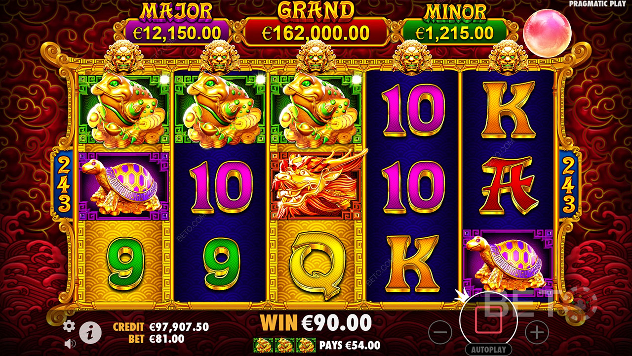 Score 7,342x Your Wager on 5 Lions Gold Pokie!