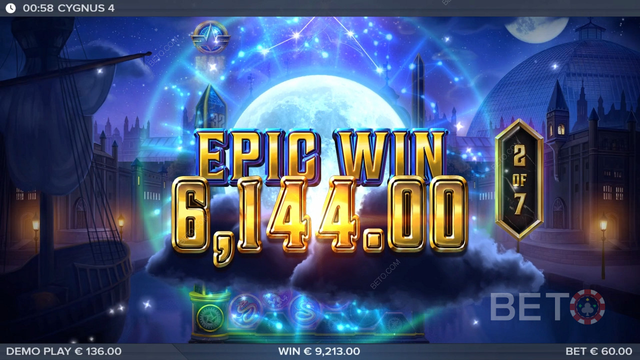 Score 50,000x Your Wager in the Cygnus 4 Online Pokie!