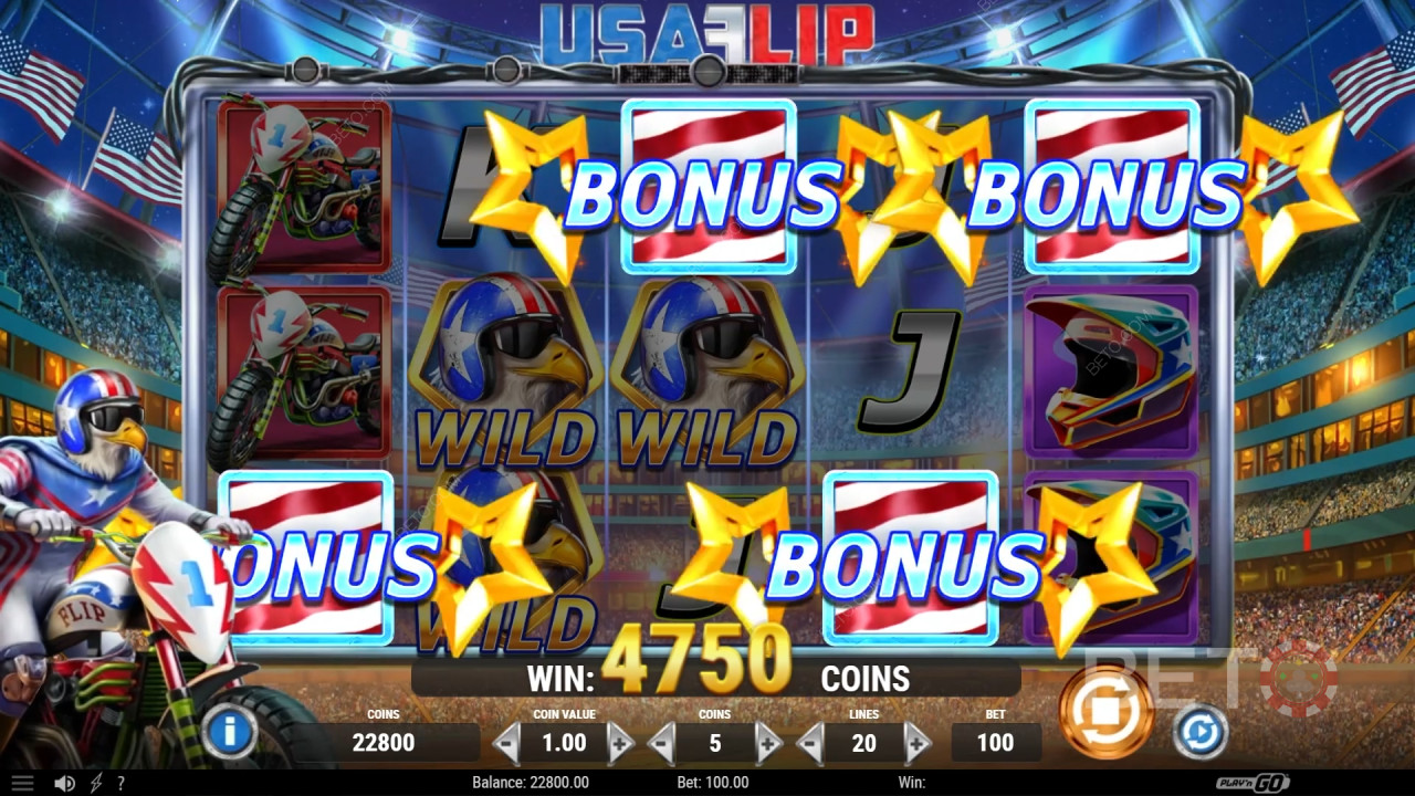 Kiwi Spin: USA Flip at BETO Pokies