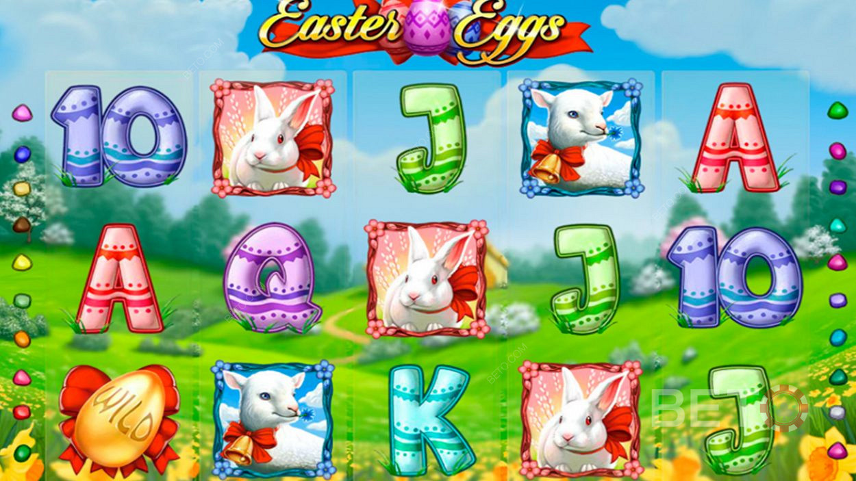 Kiwis get 20 play lines and 5 reels in Easter Eggs Pokie