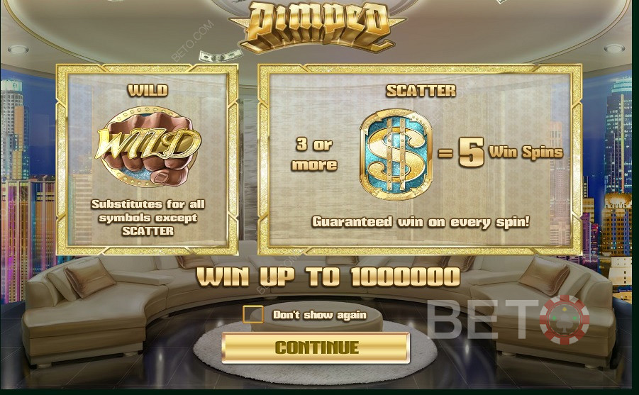 2 Scatters in Pimped Online Pokie