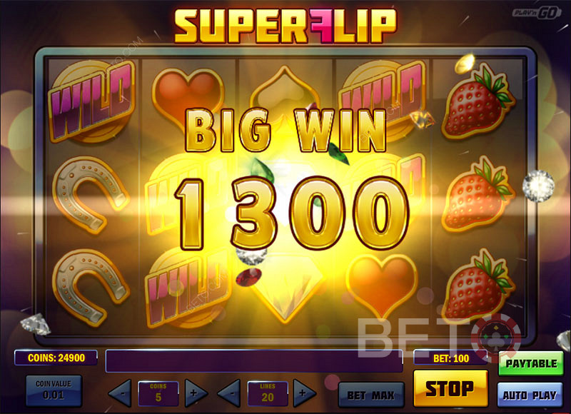 Big wins on Super Flip Online Pokie