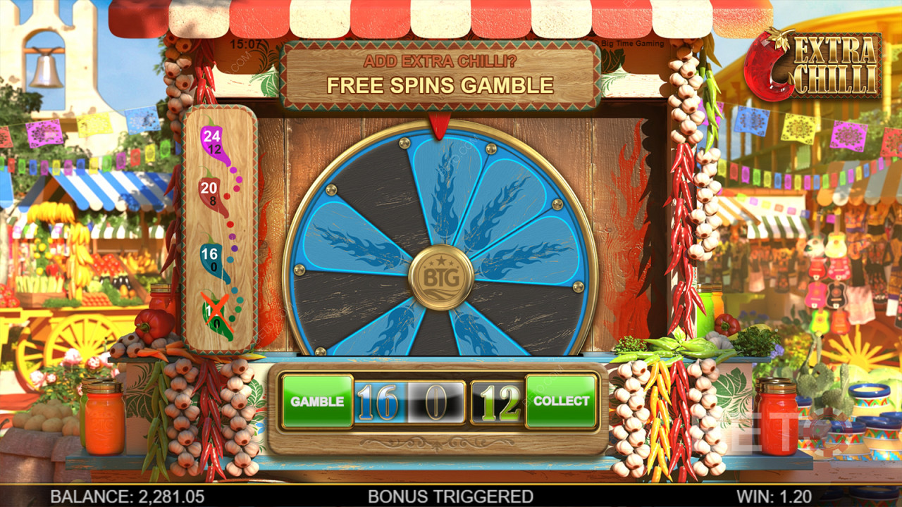 Wager Free Spins in Extra Chilli Megaways