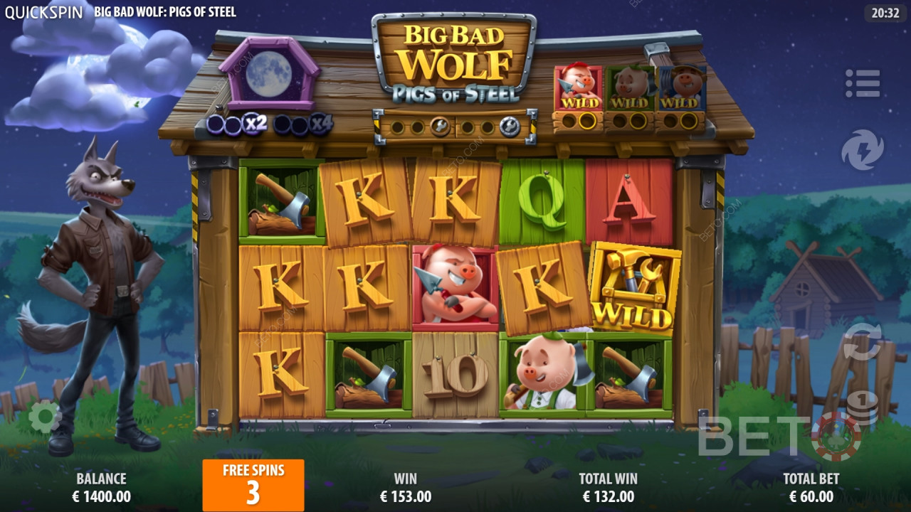 Big Bad Wolf: Pigs of Steel Review by BETO Pokies