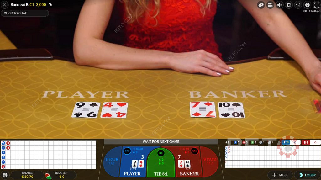 Kiwi Punters Back Banker in Live Baccarat by Evolution Gaming