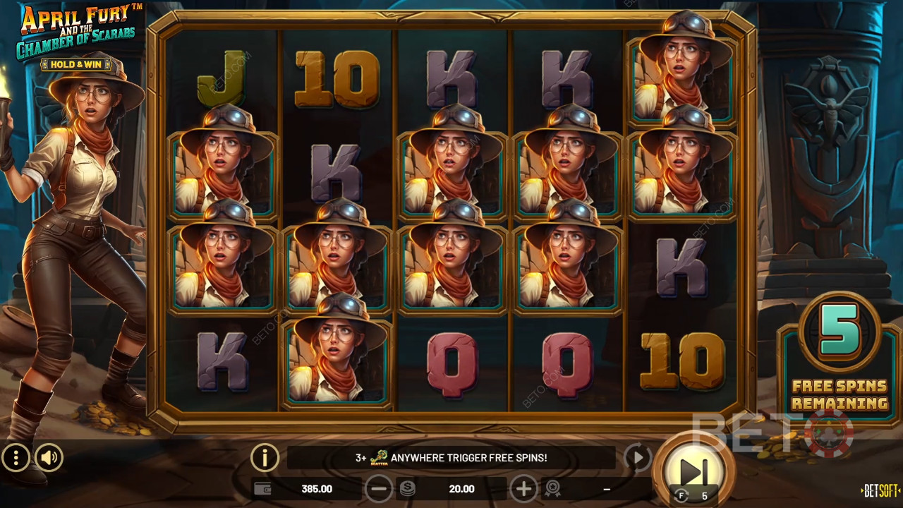April Fury and the Tomb of Scarabs Review by BETO Pokies
