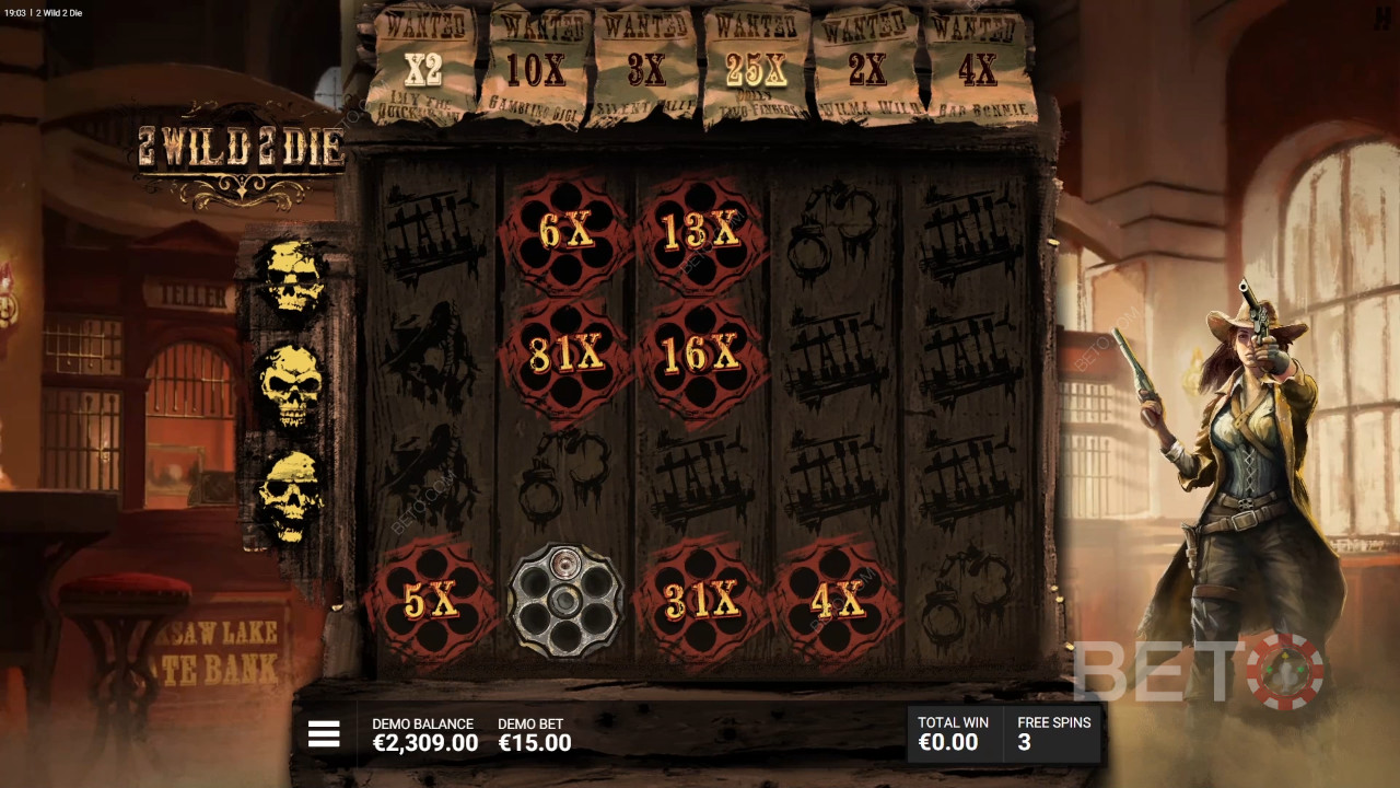 Bonus Features Breakdown: 2 Wild 2 Die by Hacksaw Gaming