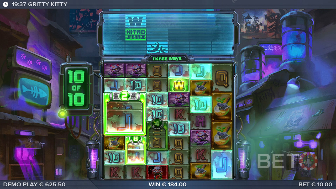 Gritty Kitty of Nitropolis Review by BETO Pokies