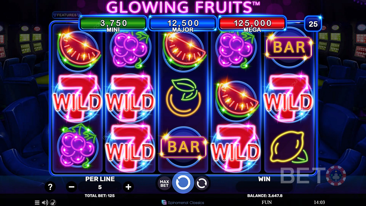 Glowing Fruits Review by BETO Pokies