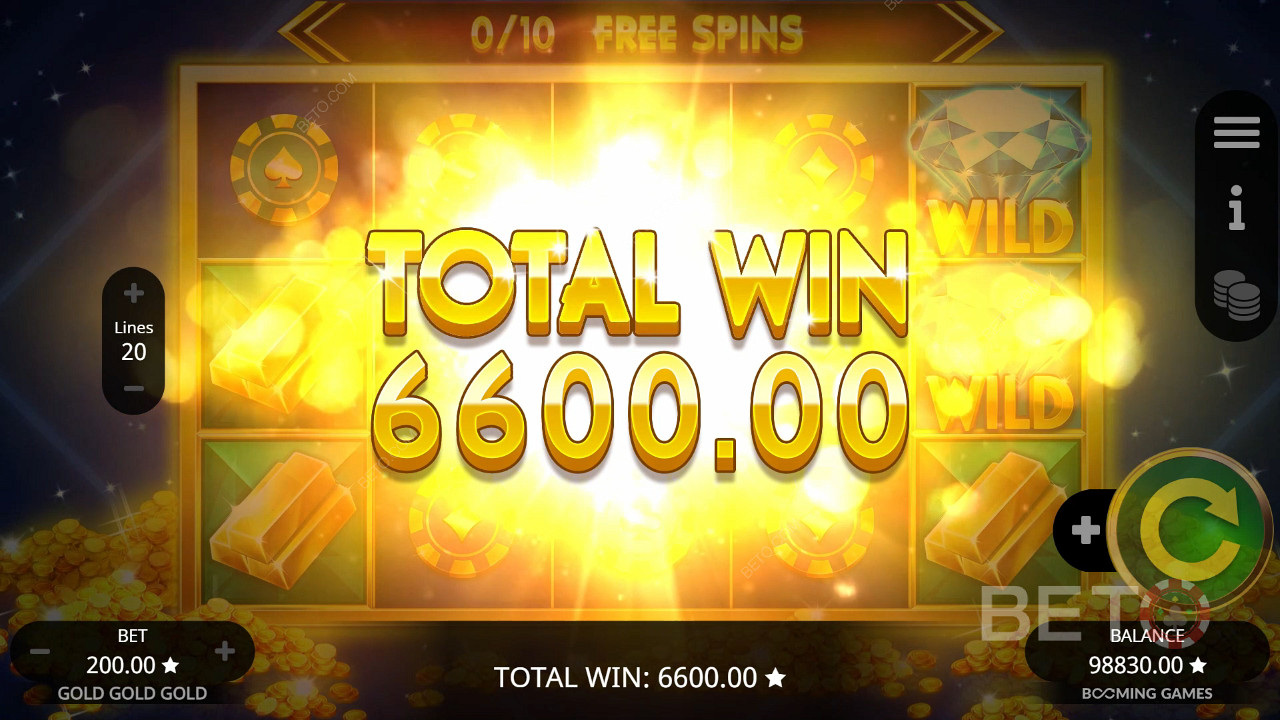 Strike it Rich with Gold Gold Gold Pokie Online!