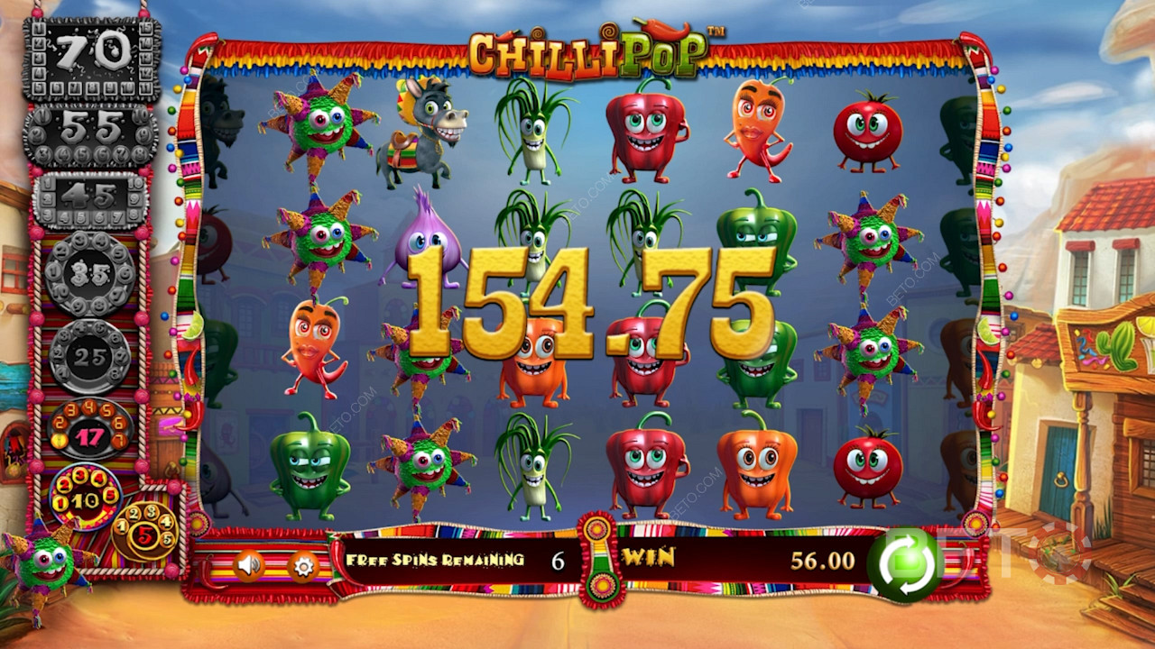 Scoring a sweet payout in ChilliPop pokie machine