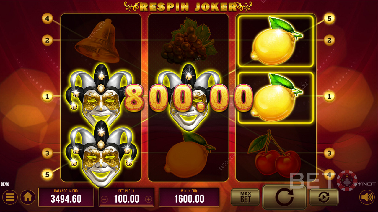 Score sweet wins and Respins with Wild cards
