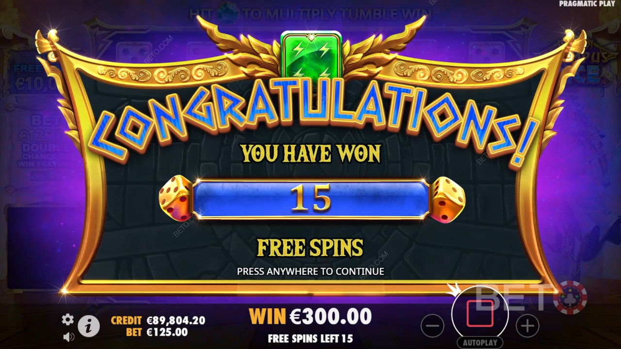 Score 5,000x Your Wager in the Gates of Olympus Dice Pokie!