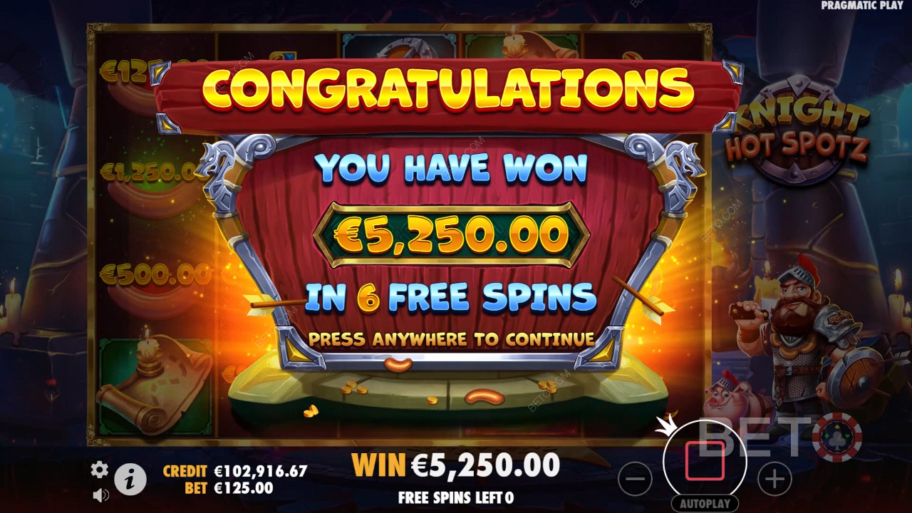 Score 2,000x Your Wager in the Knight Hot Spotz Online Pokie!