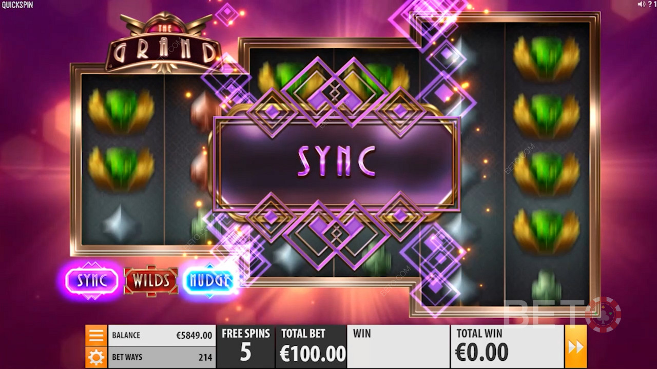 Reels line up for a special bonus in The Grand
